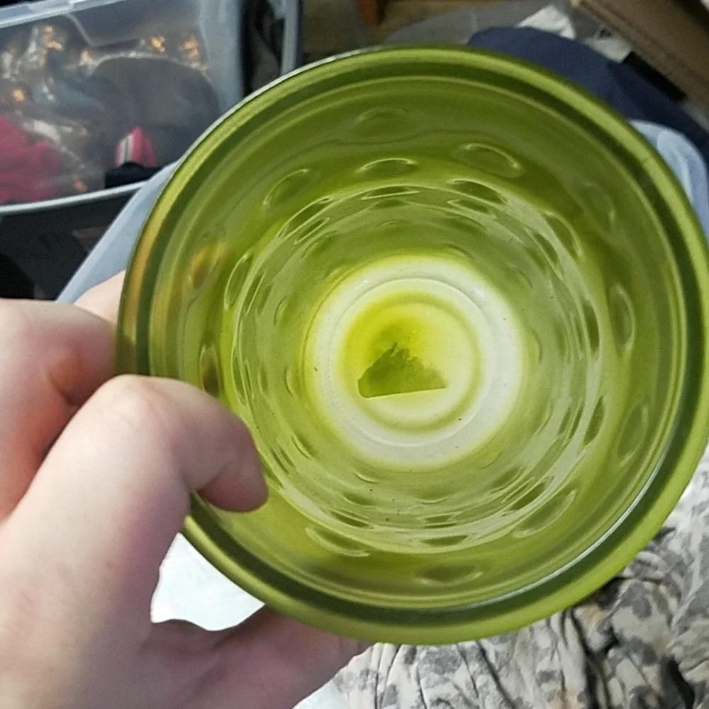 Vintage green vase Christmas